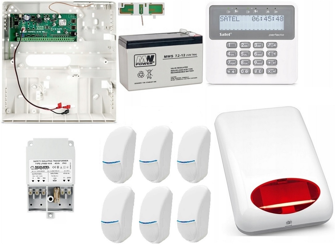 Alarm Perfecta16 Satel 6xPir Gsm/sms Android Kpl.!