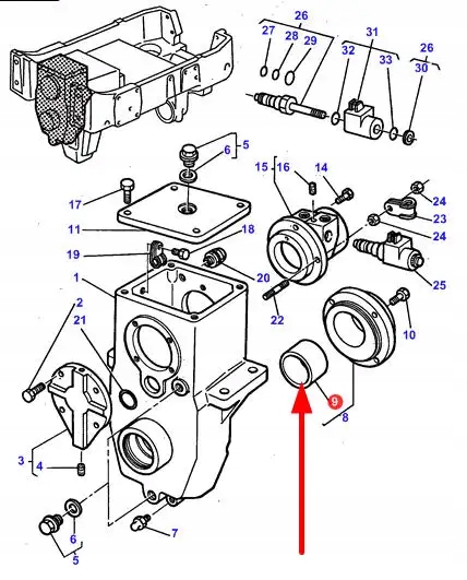 3387823M1 Tulejka metalowa ślizgowa 80 x 86 x 50 Numer katalogowy części 3387823M1