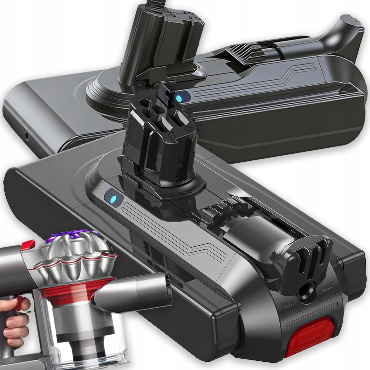 Náhradní Baterie Pro Dyson V11 V15 SV22 25.2V 3900 mAh Náhradní Baterie