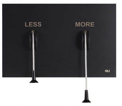 Splachovací tlačítko pro Wc Oli černé Less Is More pro podomítkový rám