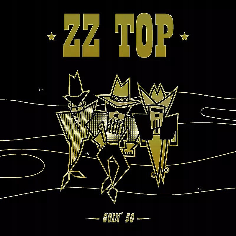 3CD Zz Top: Goin 50 Box Set 3CD Black & Gold Cover