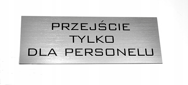 

Tabliczka na drzwi , dowolna treść , Grawer