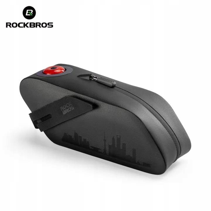 Sakwa podsiodłowa, torba rowerowa z tylną lampką Led Rockbros 30130088