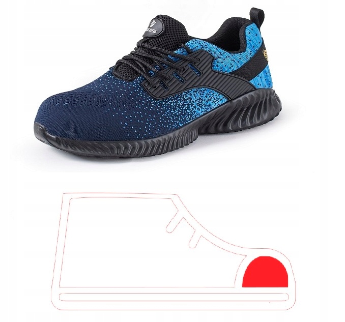 Robocze Buty Lekkie Półbuty S1 Bhp Ochronne Adidasy Męskie 40