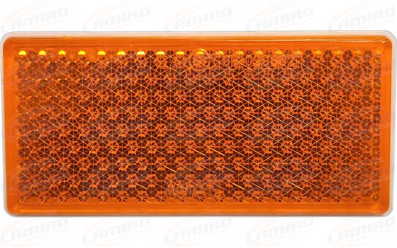 ODBLASK PROSTOKĄTNY PRZYKLEJANY ŻÓŁTY 48*105