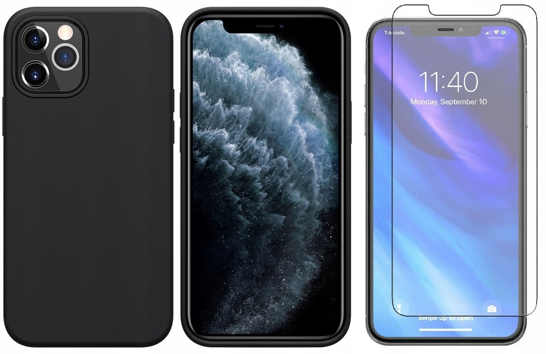 Nakładka Matt Tpu do iPhone 12 12 Pro 6,1" czarna Tfo