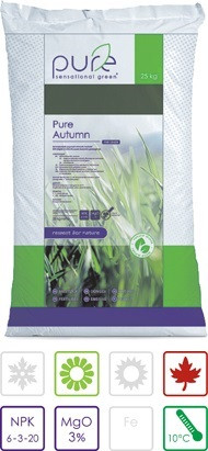 Trávnikové hnojivo Pure Autumn/Moss remover, 6-3-20+3MgO, 25kg