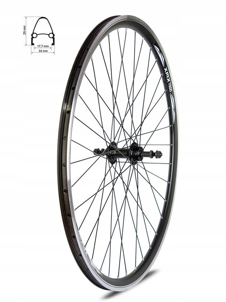 Aluminiowe Koło Tylne Obręcz Stożkowa 28"