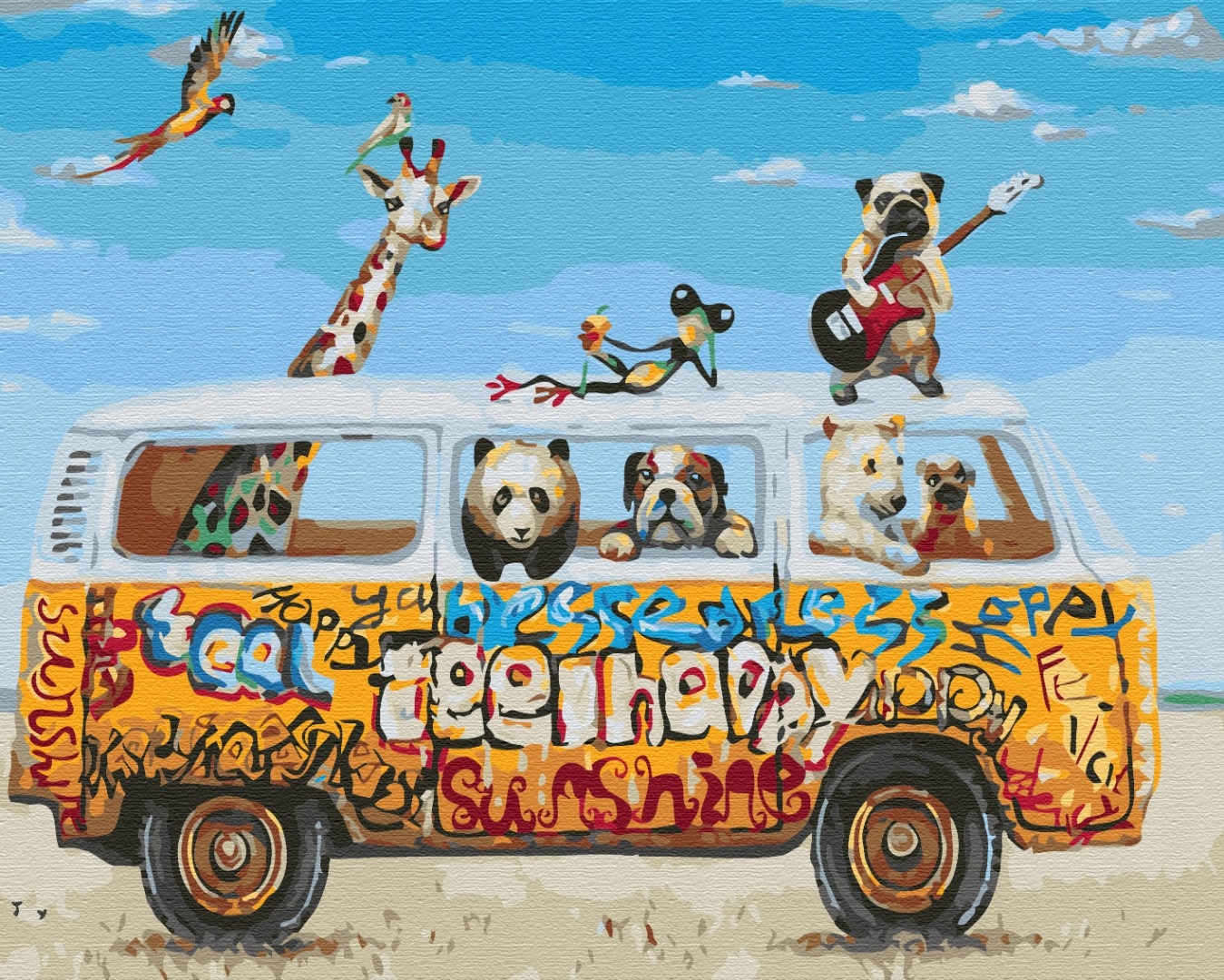 Malowanie po numerach Paint it! Rajd 40x50 cm