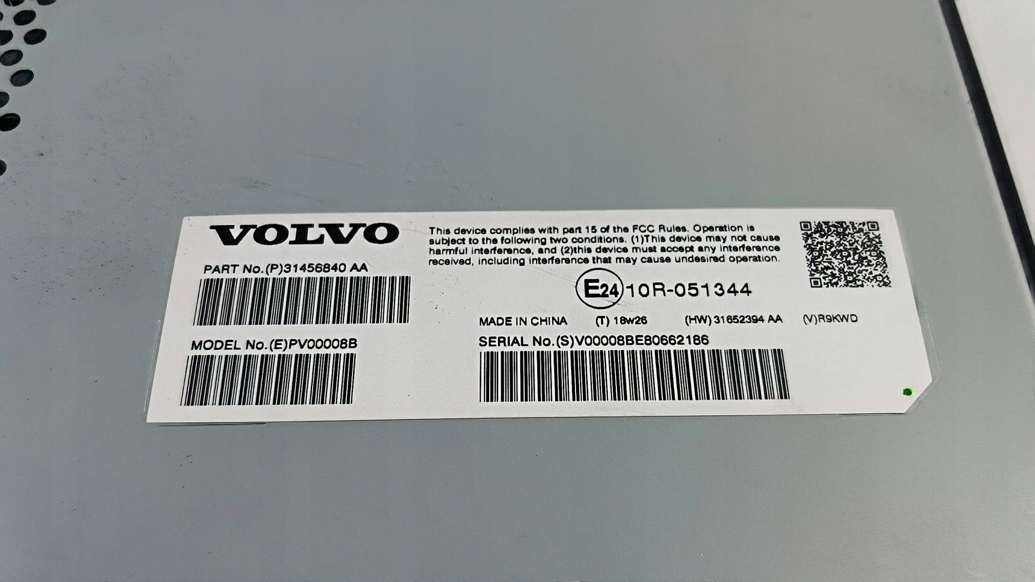 AMPLIFICATORE 31456840AA VOLVO V60 II