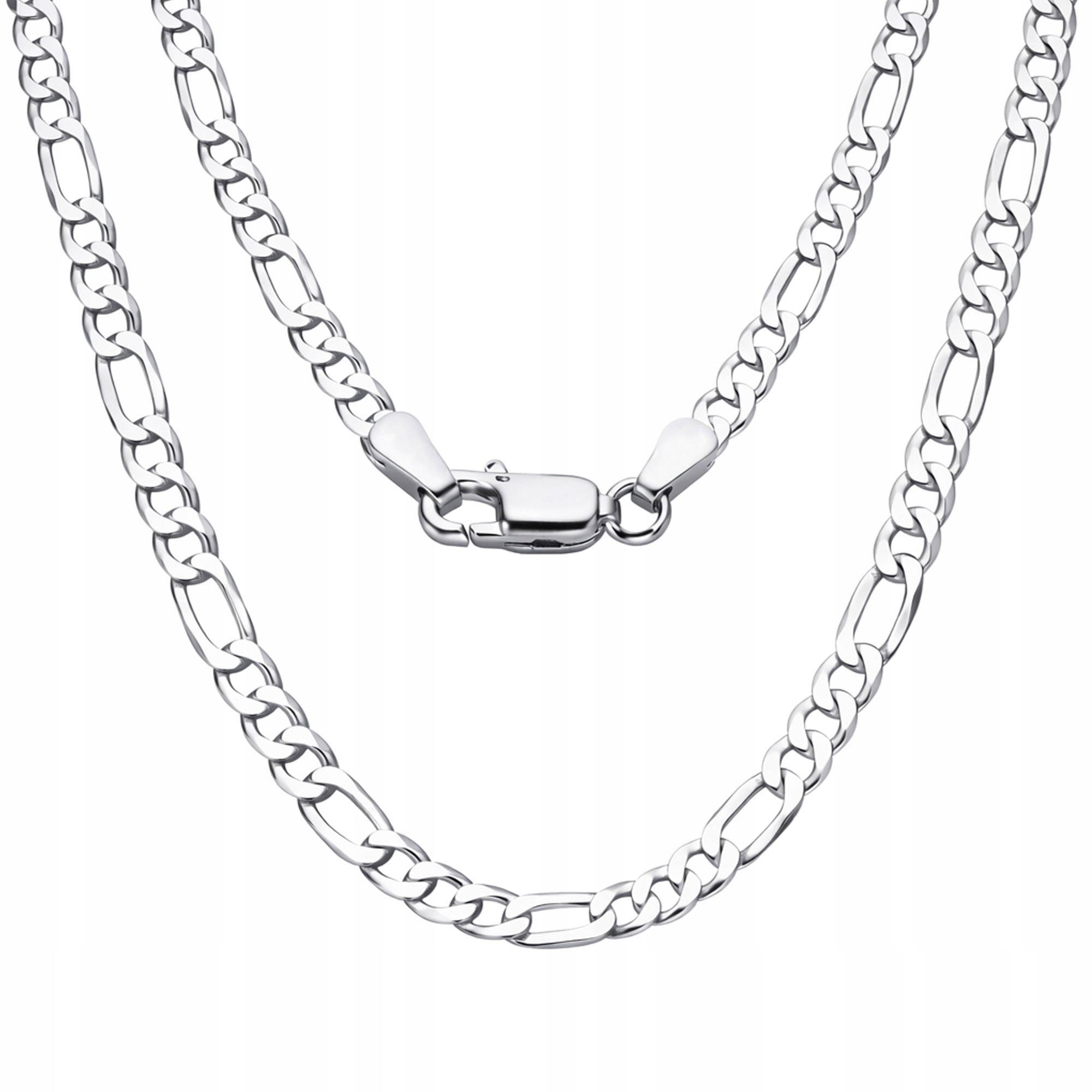 Figaro Stříbrný Řetízek Dámský Pánský 50 cm