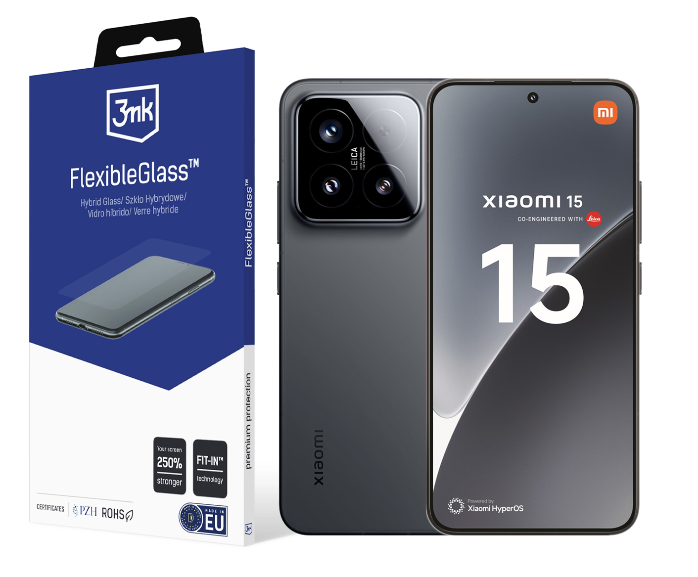 3MK Hybridné sklo FlexibleGlass pre Xiaomi 15