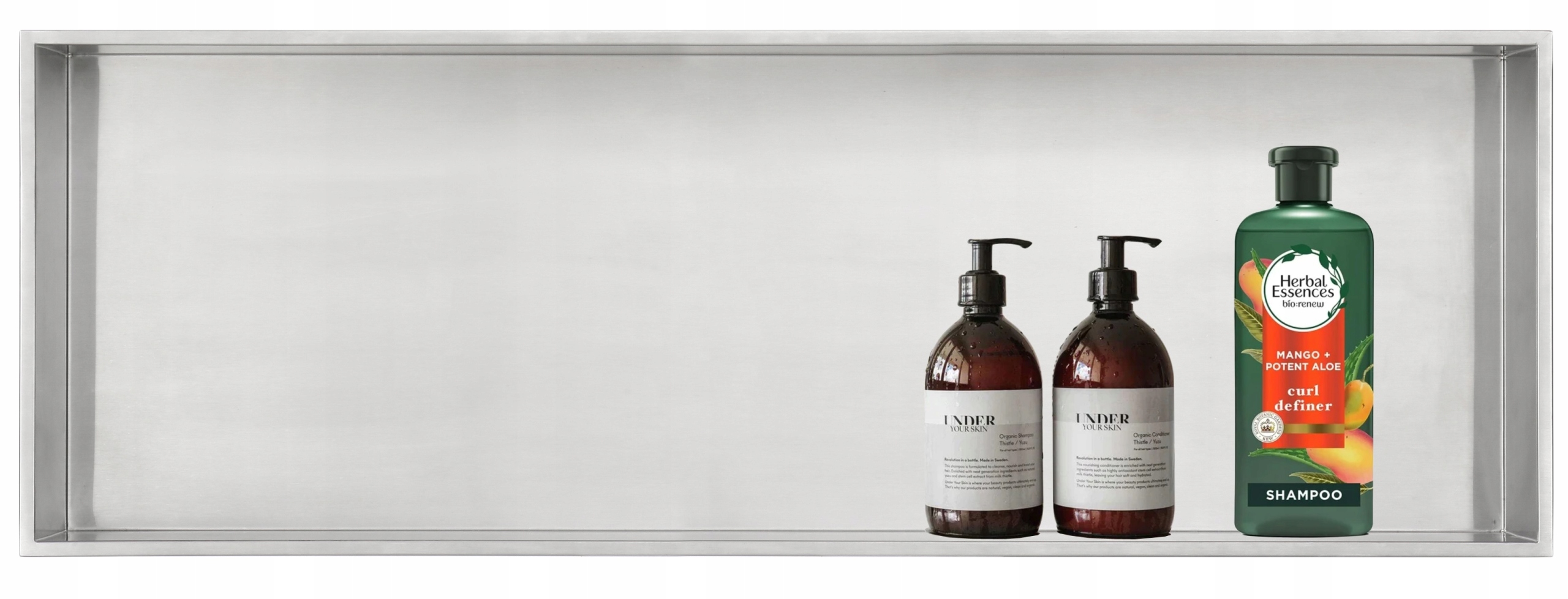 Aquatech Police Výklenková Skříňka S Límcem 90X30 CM Nerezová Ocel Inox