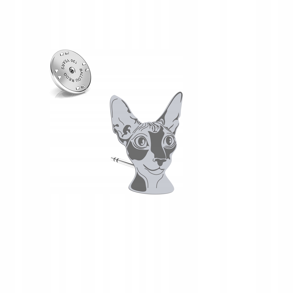 Odznak s kočkou Cornish Rex 925 Žena, šperky, Dárek Dedikace