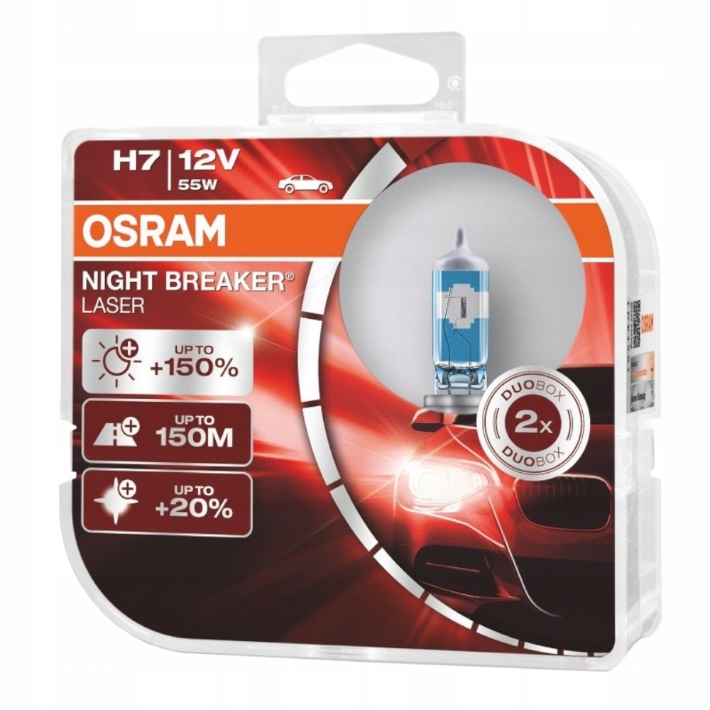 Żarówki Osram H7 Night Breaker Laser Plus 150%