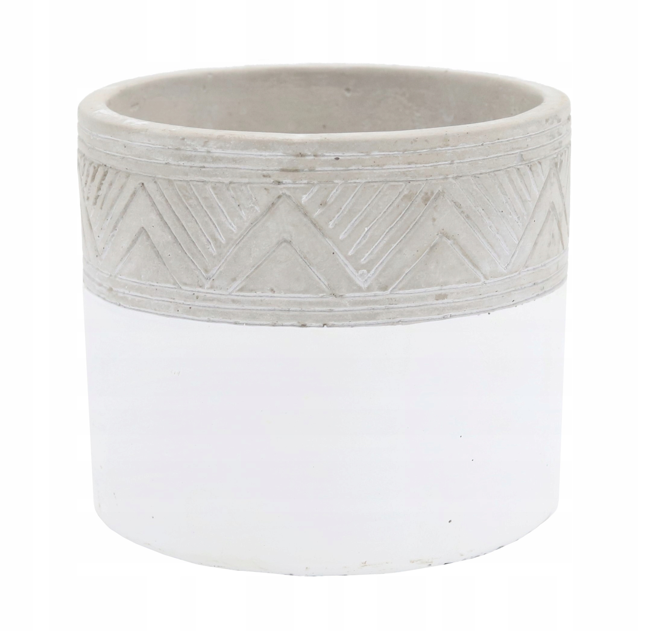 

Osłonka Ø 10 cm Aztec biało-szara