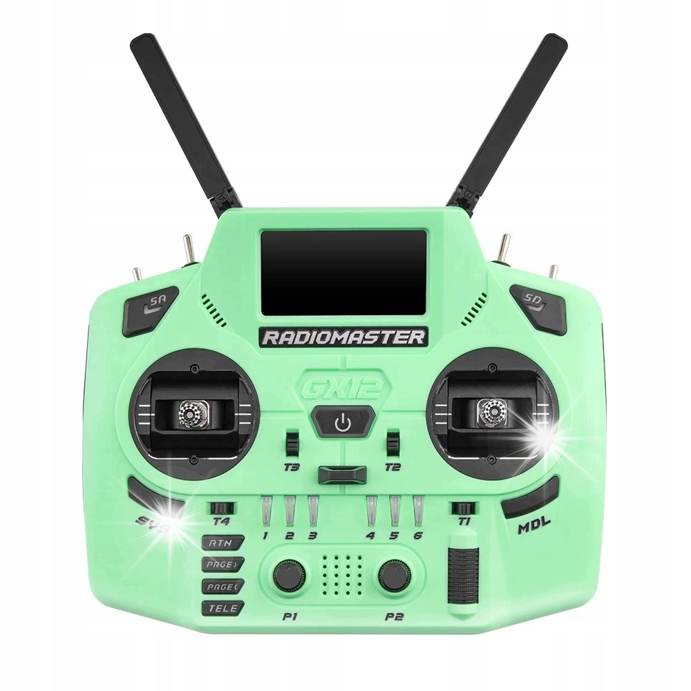 RadioMaster GX12 Crush Edition vysílač Elrs 2.4GHz 900MHz M2 zelený