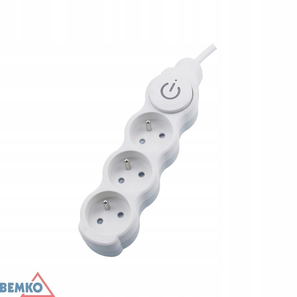 

Bemko Przedłużacz 3 gniazda 3m z wyłącznikiem