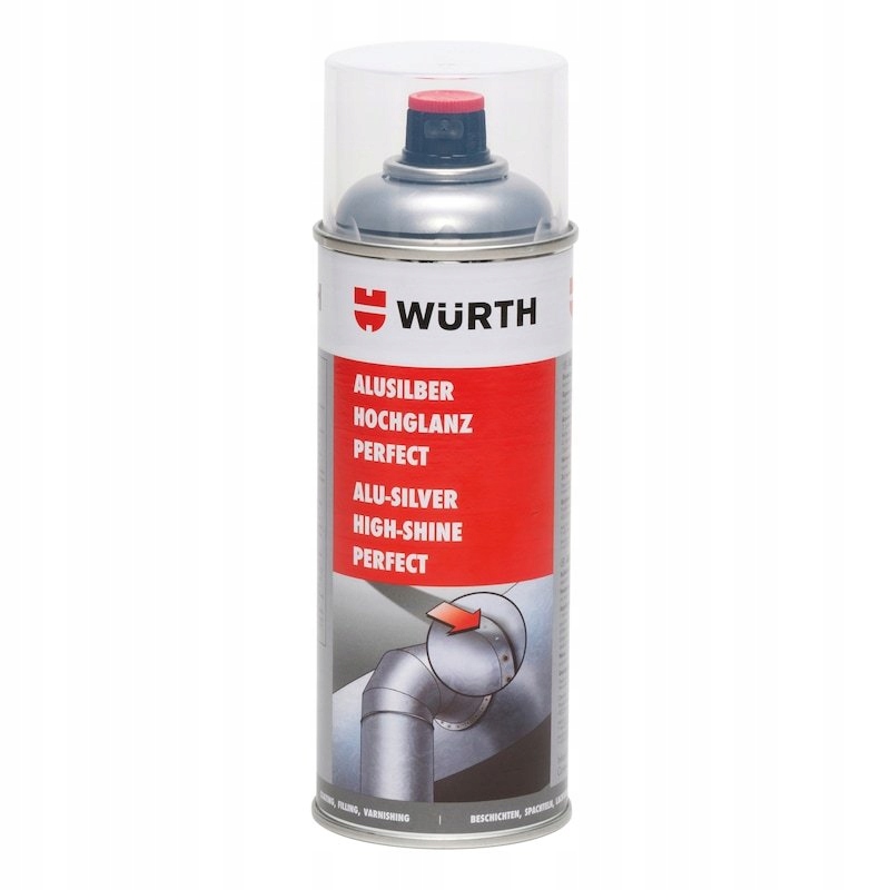 Wurth Alu-srebro Spray cynkowy Perfect pow. metalowe, aluminiowe 400ml