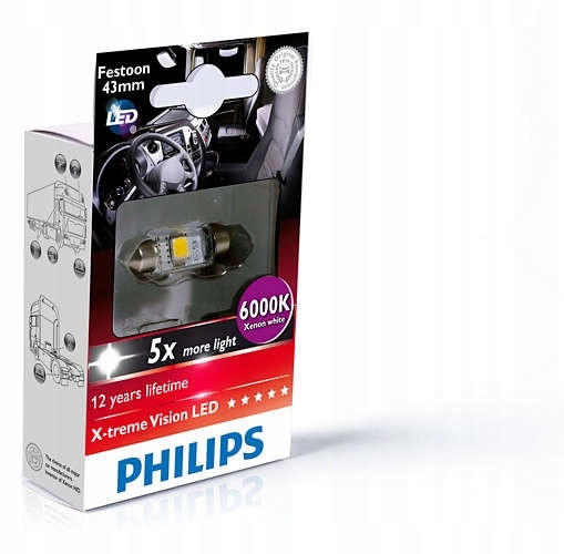 

Żarówka Xtreme Vision Led C5W 24V 43MM 6000K