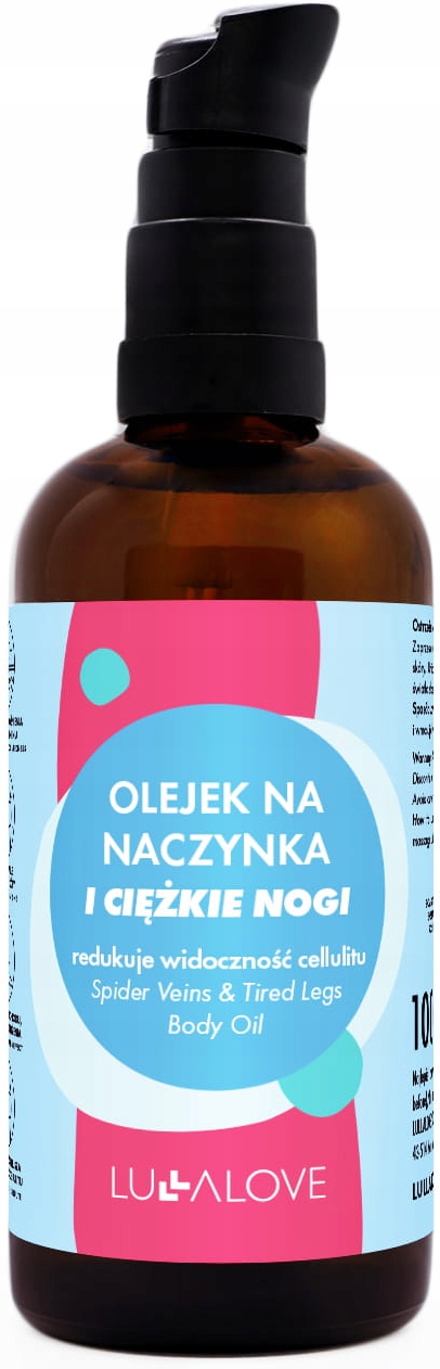 Lullalove Olejek Na Naczynka I Ciężkie Nogi Pajączki Żylaki Menthol 100ML
