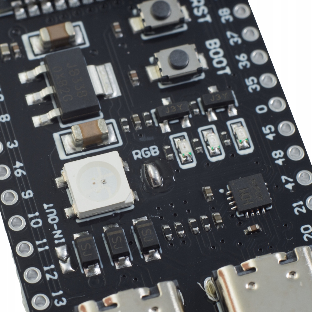 Esp32 S3 Devkit Wifi Ble 5.0 Moduł Płytka Rozwojowa IoT Bluetooth microSD Zawiera baterie nie