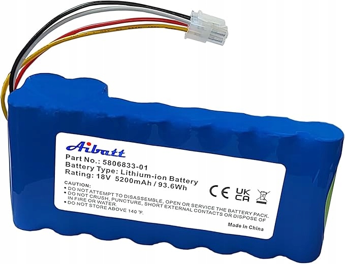 Akumulátor Robotické Sekačky 5200 mAh 18 V Akumulátor