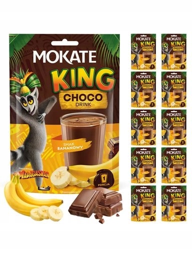 Levně 2x Mokate čokoládový nápoj v prášku King Choco s banánovou příchutí 10 x 27 g