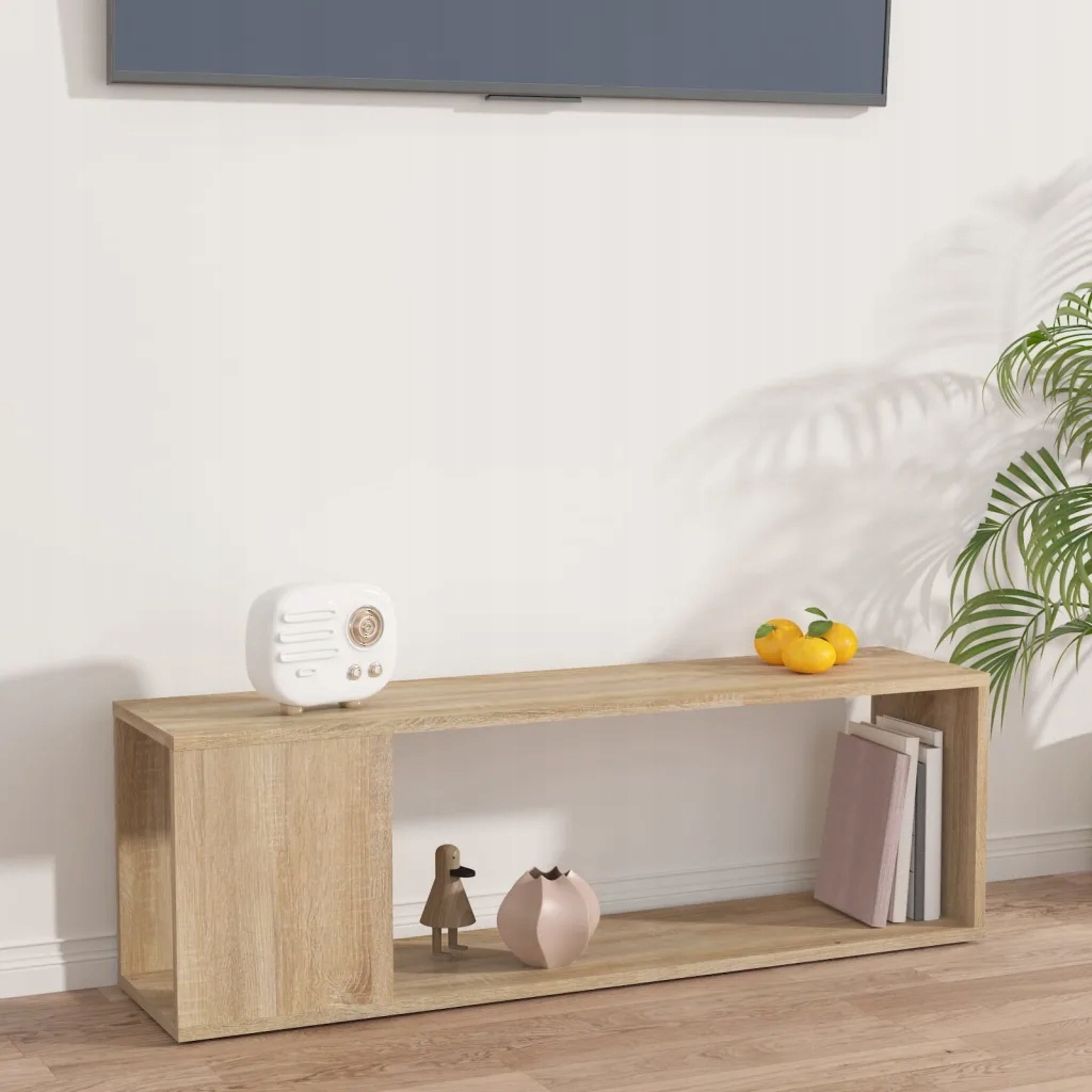 Tv stolek dub sonoma 100 x 24 x 32 cm kompozitní dřevo Hnědá 809164
