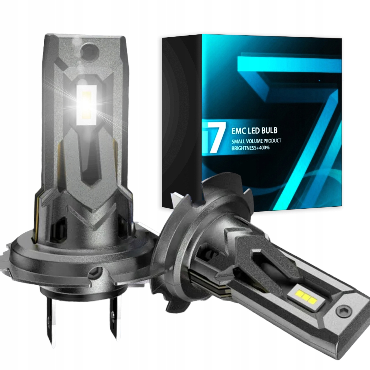 Żarówki H7 LED biała 6500K 1do1 12V CANBUS 2x ŻARÓWKA MOCNE CSP XENO PURE