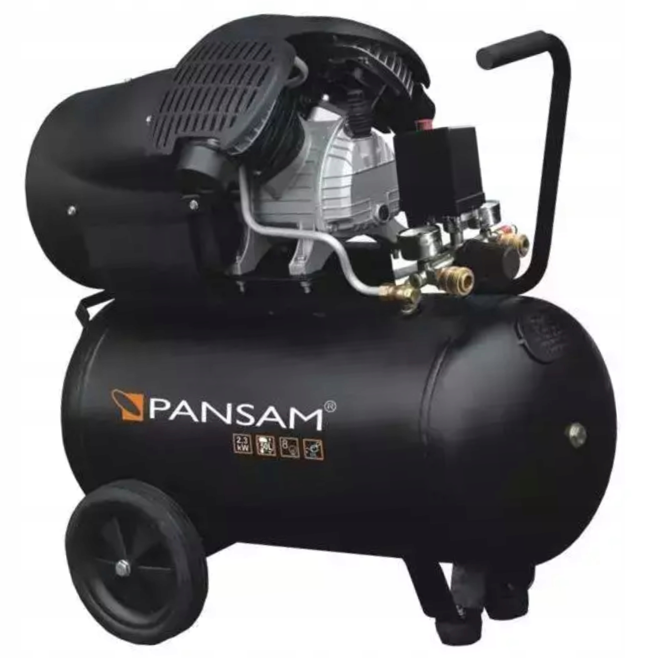 SPRĘŻARKA KOMPRESOR 50L PANSAM A077060 DWUTŁOKOWY Moc (kW) 2.3 kW