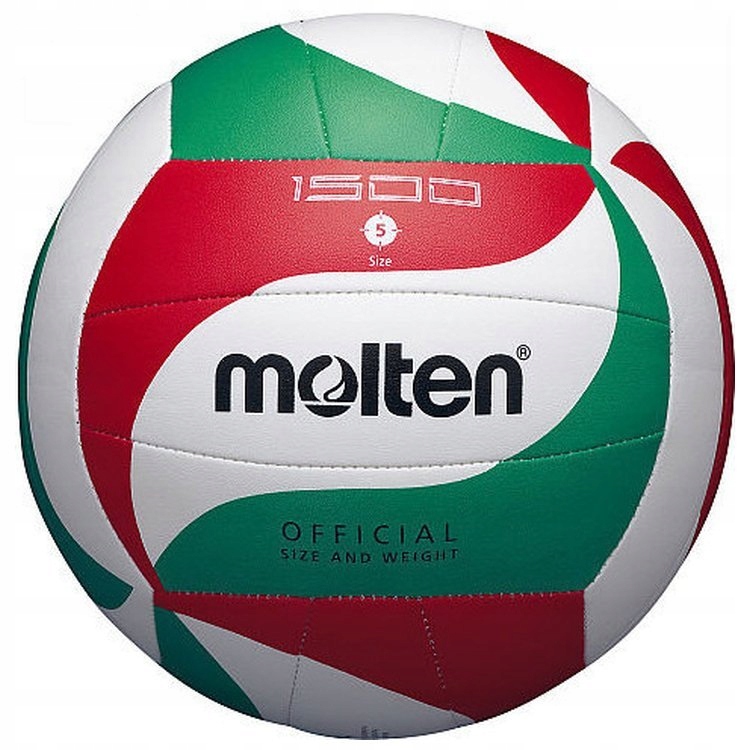 Piłka siatkowa Molten V5M1500 biało-czerwono-zielona