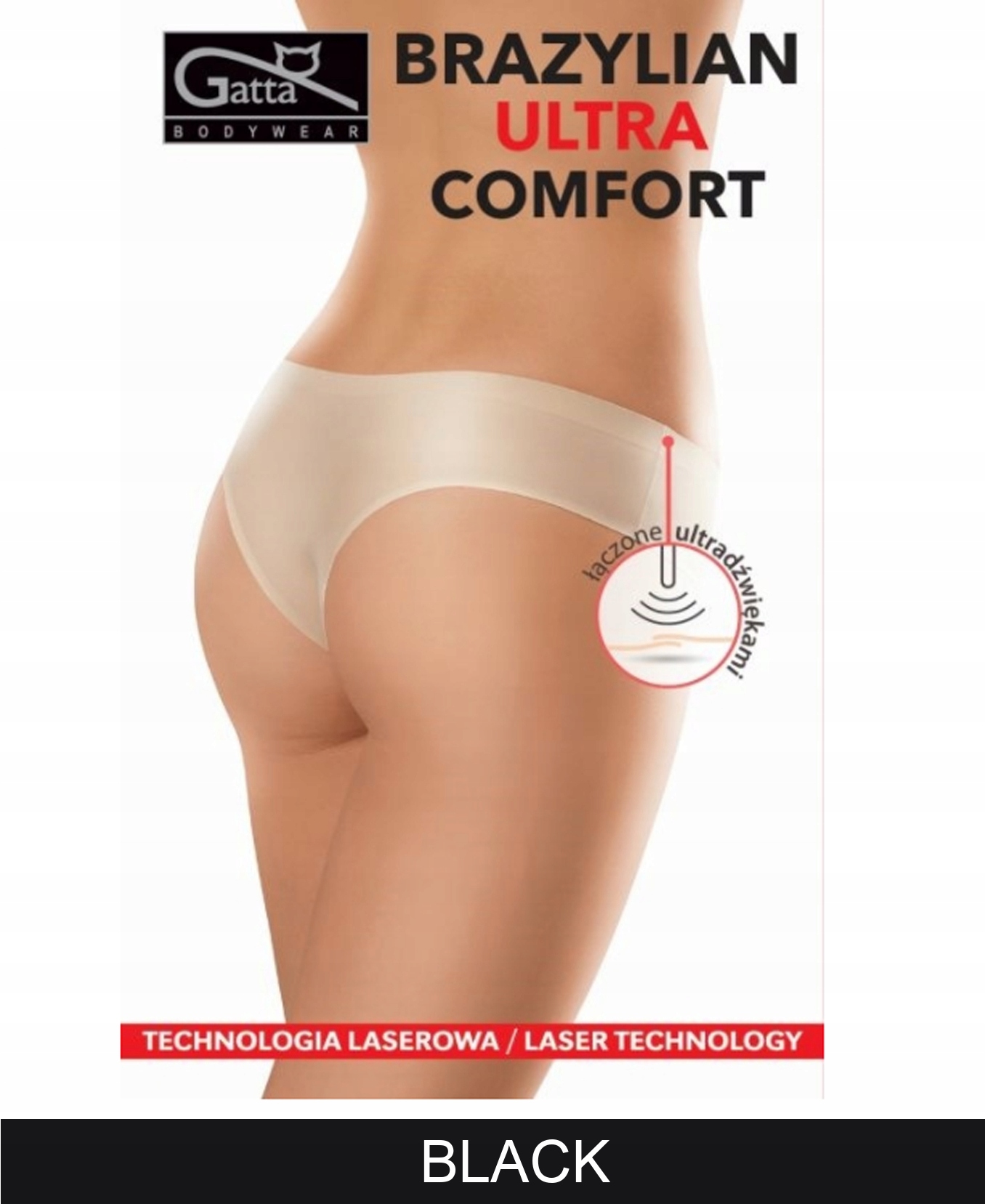 

Gatta Majtki Brazylian Ultra Comfort Xs/ Black