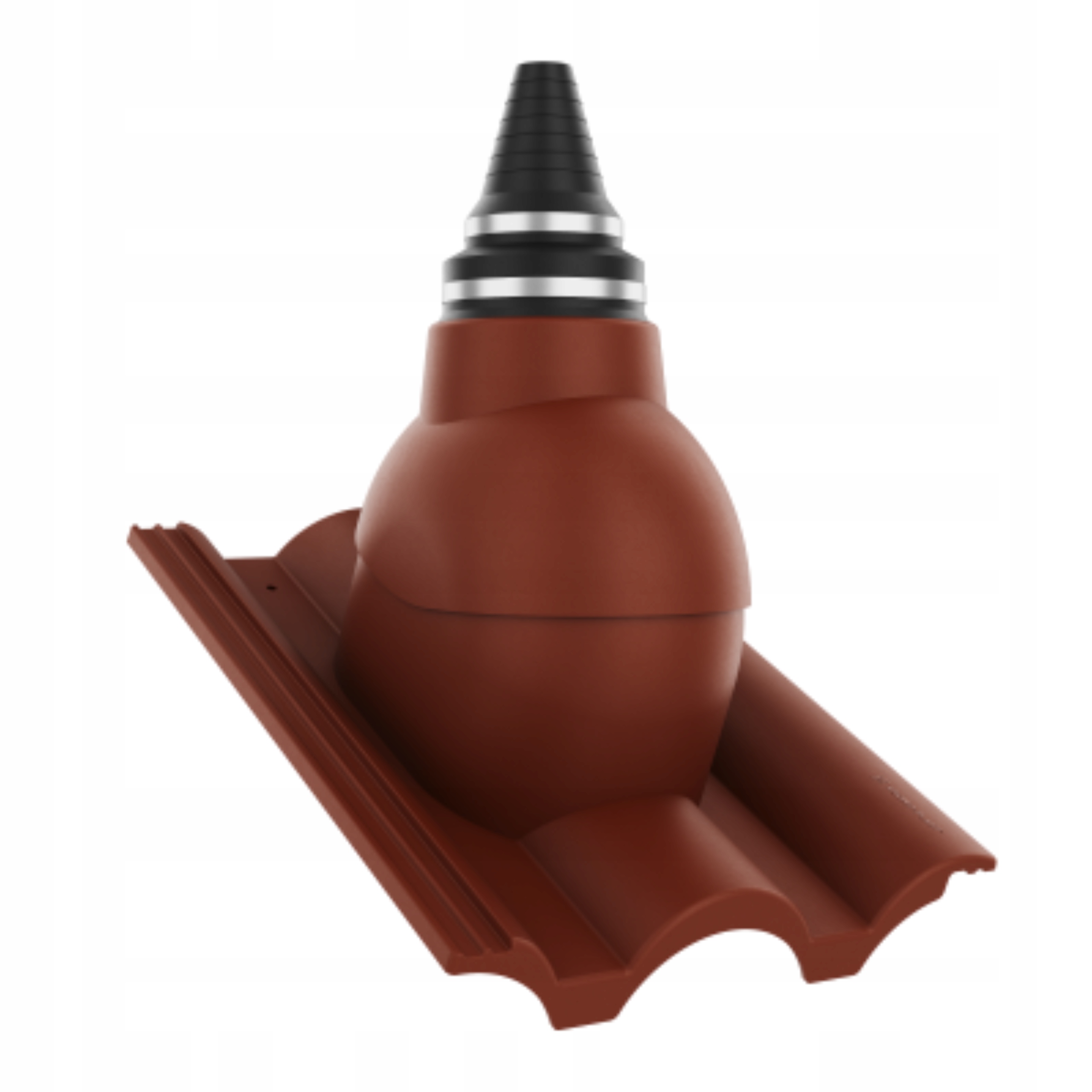 Anténní přechod, těsný střešní průchod Braas Grecka Kasztan