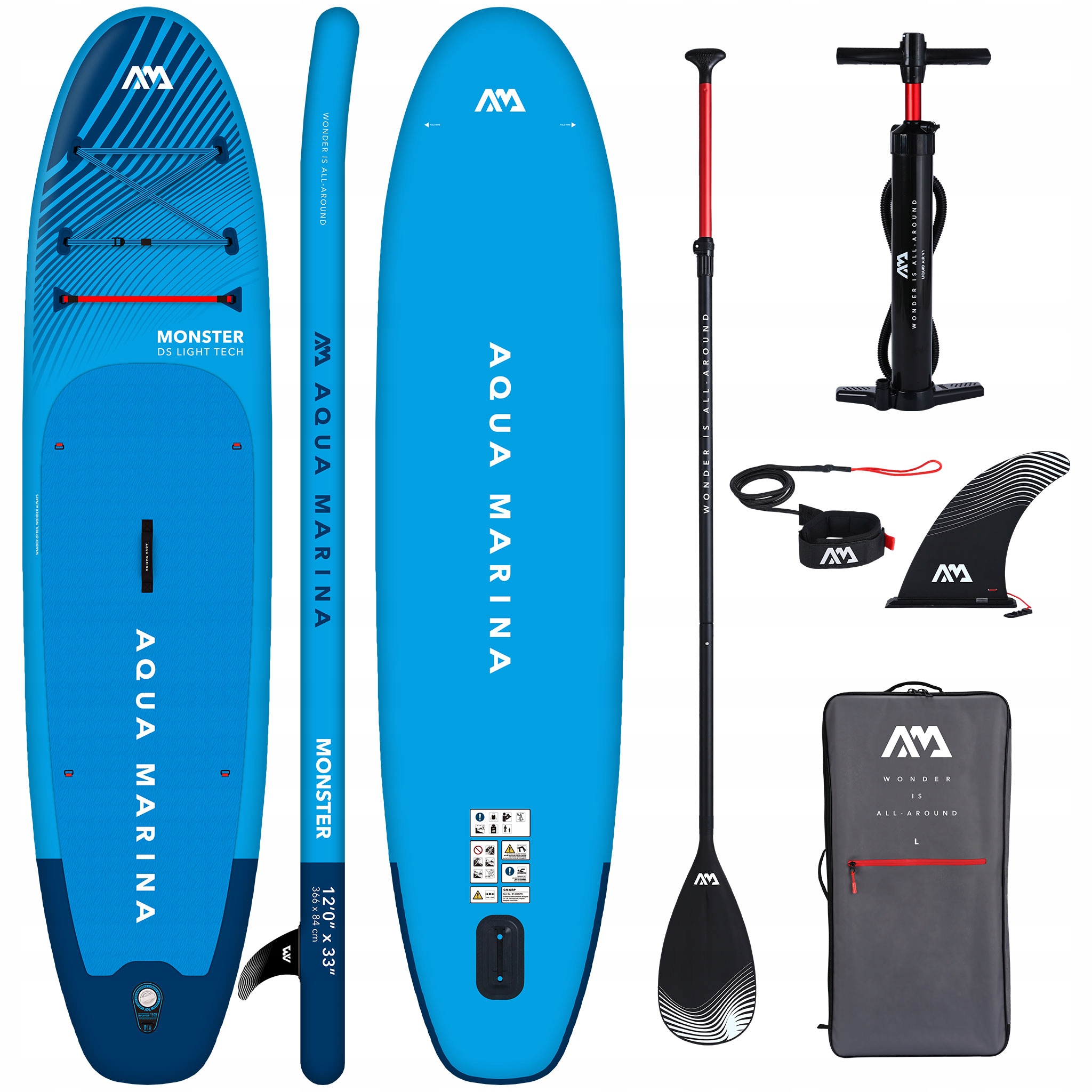 Deska Sup Aqua Marina Monster 12'0" Niebieski