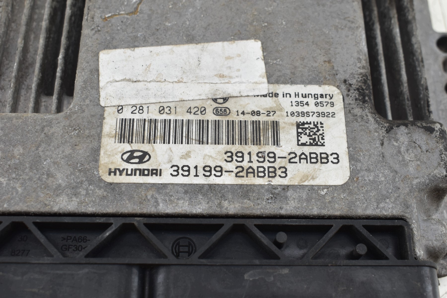 control unit of the engine HYUNDAI IX35 1.7 CRDI 0281031420 39199-2ABB3
