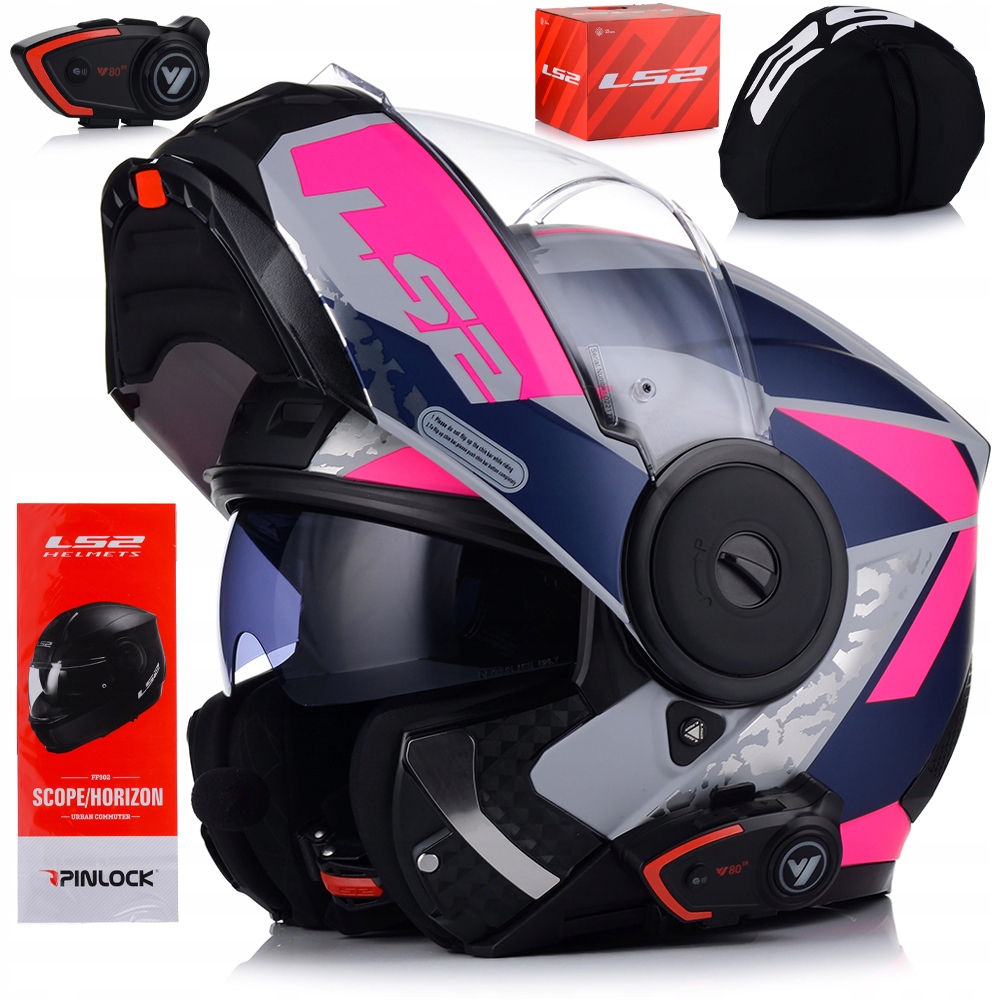 Motocyklová Prilba LS2 FF902 Scope II P/j Čeľusťová Clona Interkom