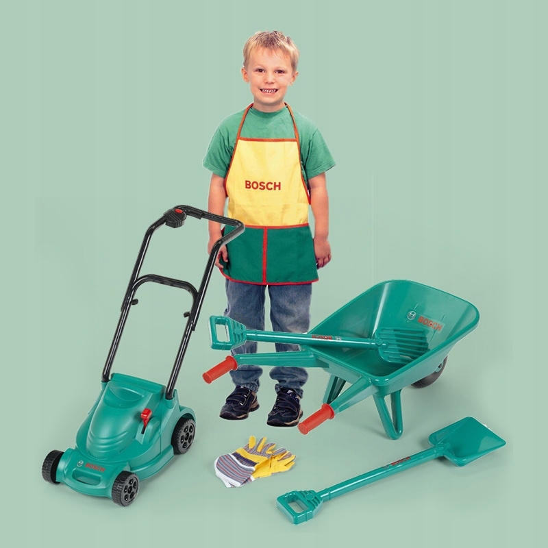 TACZKA ŁOPATA GRABIE ZABAWKA BOSCH ZESTAW OGRODOWY Bohater Inny