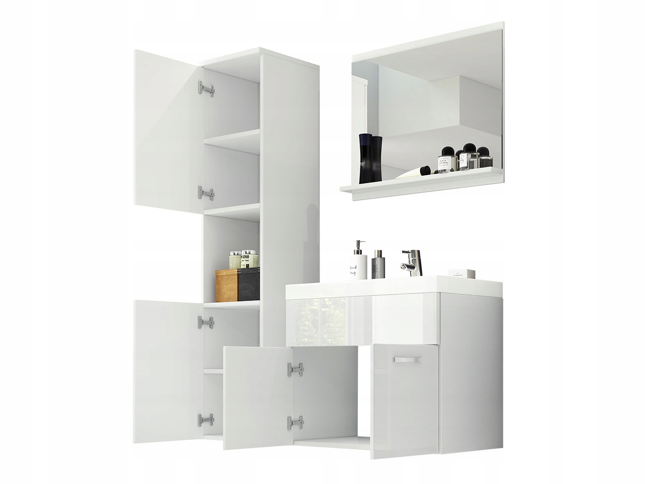 MEBLE ŁAZIENKOWE zestaw szafek MONTREAL z umywalką Kod producenta 5903211068478