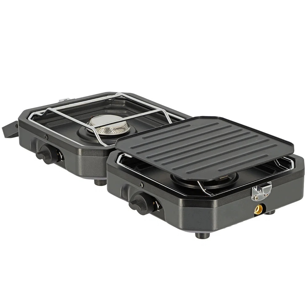 Ngt Xt Twin Stove – dvouplotýnkový plynový sporák s grilovací deskou