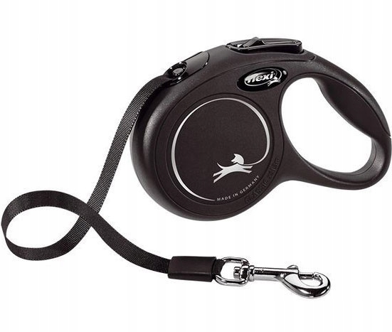 

Flexi Smycz New Classic Taśma S 5m do 15kg Czarna