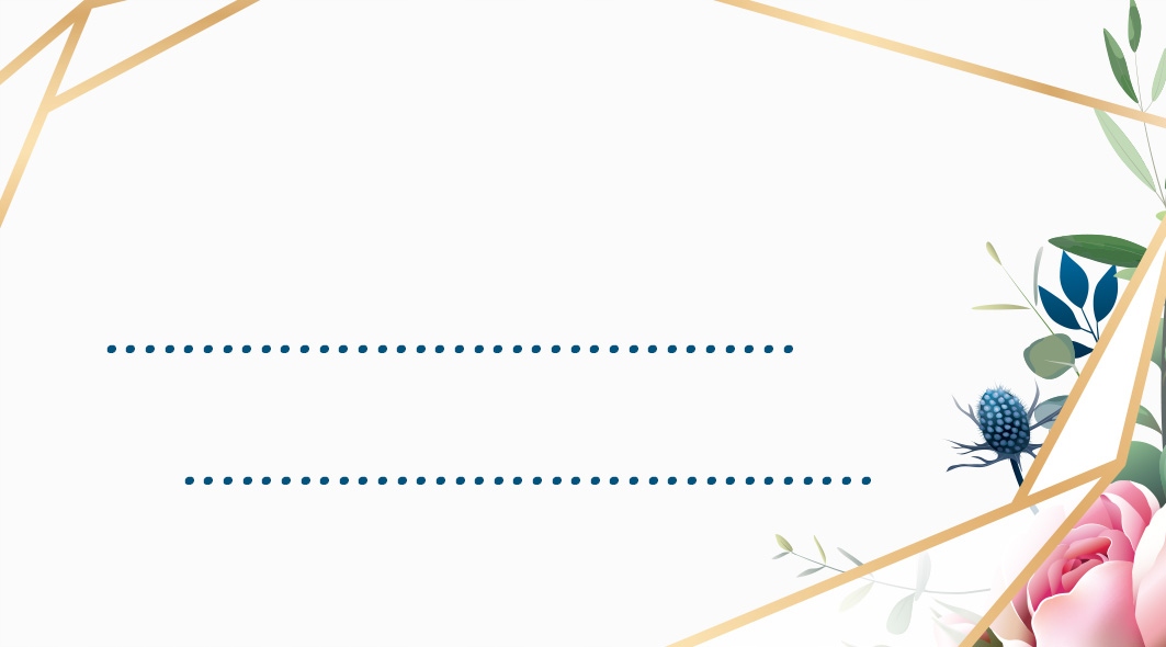 WINIETKI NA STÓŁ Wesele Ślub - Geometric Garden