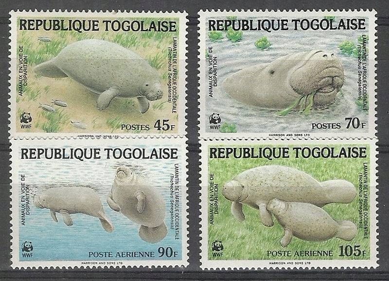 Togo 1984 Mi 1763-1766 Czyste **