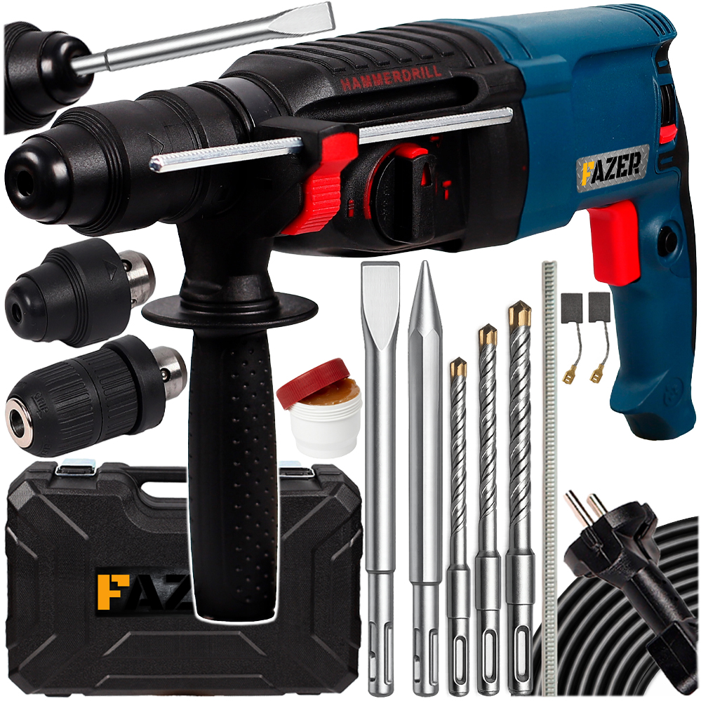 Příklepová Vrtačka Příklepová Vrtačka Sds+ 2600W Sekáčový Kufr Sada