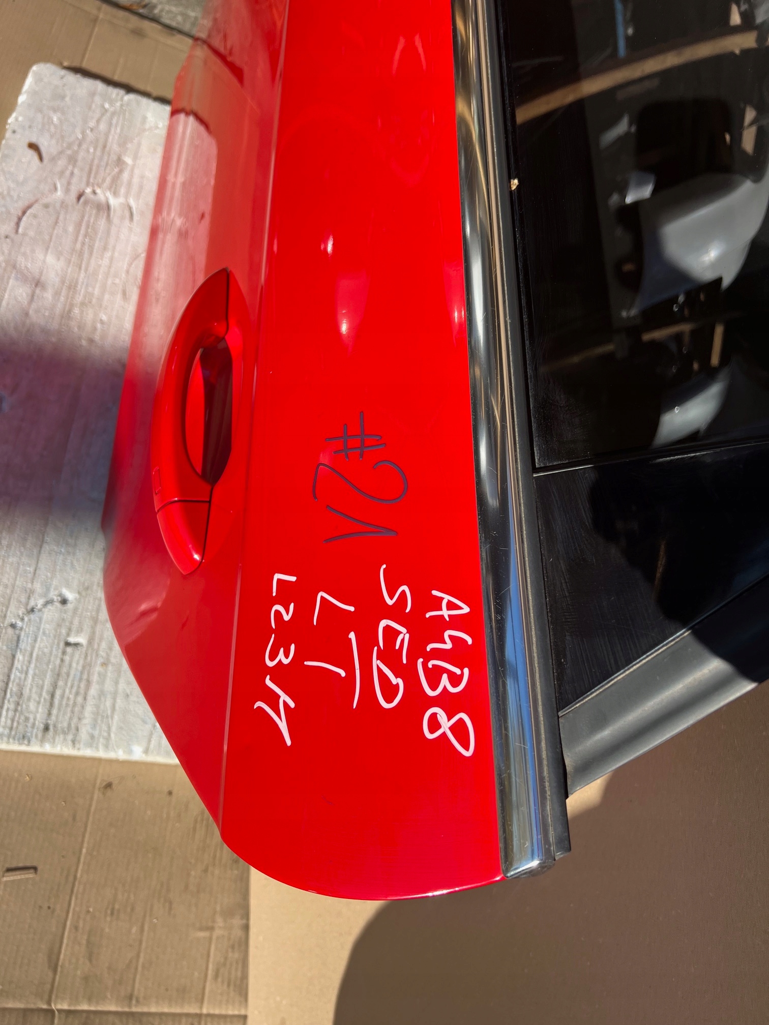 AUDI A4 B8 sedan door left rear. left rear part LZ3M