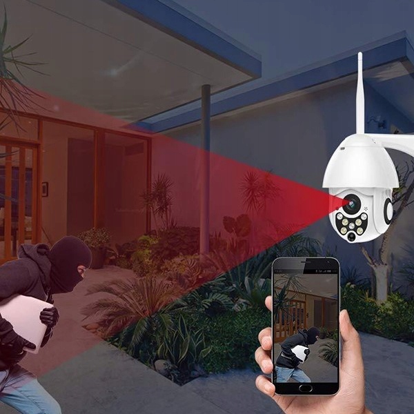 ZEWNĘTRZNA KAMERA WIFI OBROTOWA BEZPRZEWODOWA DIGICAM Komunikacja Wi-Fi