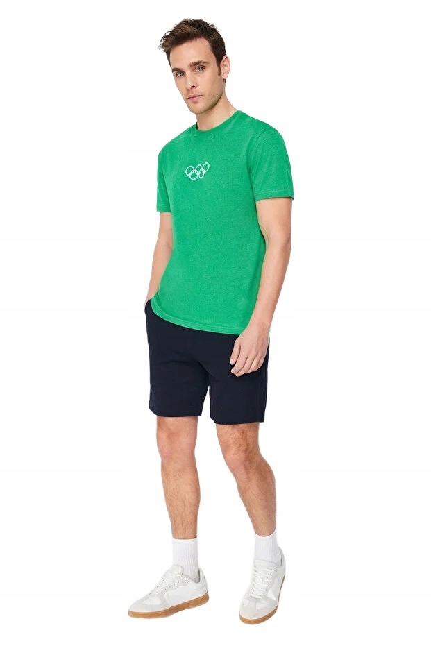 The Olympic Collection Zelené Pánské Tričko S Potiskem S 5DA