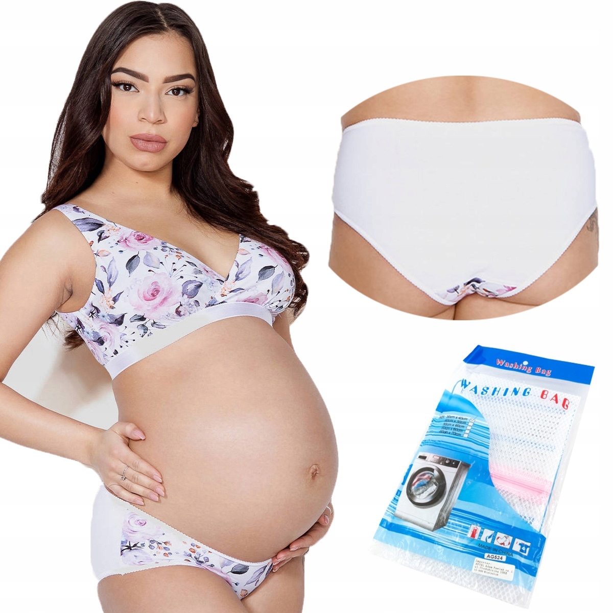 

Mitex mama majtki ciążowe bawełniane kwiatowy 2XL