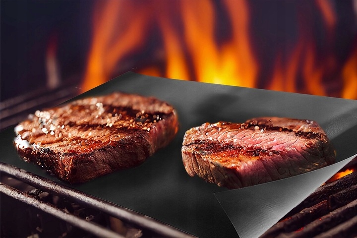 ZESTAW GRILL WĘGLOWY OKRĄGŁY TURYSTYCZNY RUSZT + 4x MATA TEFLONOWA BBQ 1007 Producent inna