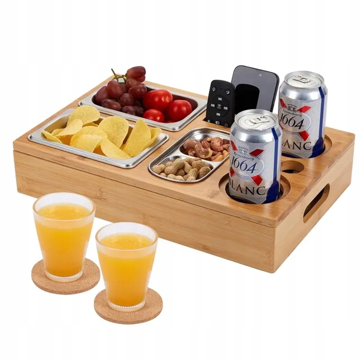 3 misky z z nerezové oceli vyrobené z bambusu jsou ideální jako dárek